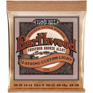 imageErnie Ball Earthwood Custom Light Phosphor Bronze Acoustic Guitar Strings 11554 Gauge P0214512String Custom Light 1048