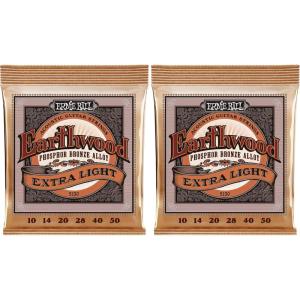 imageErnie Ball Earthwood Custom Light Phosphor Bronze Acoustic Guitar Strings 11554 Gauge P02145Extra Light 1050