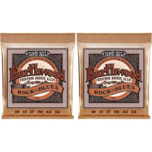 imageErnie Ball Earthwood Custom Light Phosphor Bronze Acoustic Guitar Strings 11554 Gauge P02145Rock  Blues 1052