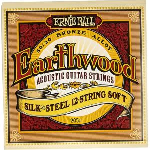 imageErnie Ball Earthwood Silk and Steel 12String Soft Acoustic Guitar Strings 949 Gauge P0205112String Soft 946