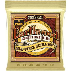 imageErnie Ball Earthwood Silk and Steel 12String Soft Acoustic Guitar Strings 949 Gauge P02051ExtraSoft 1050