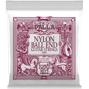 imageErnie Ball Ernesto Palla Clear ampamp Silver TieOn Classical Guitar Strings 2842 Gauge P02403Black  Gold Ball End 2842