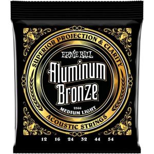 imageErnie Ball Extra Light Aluminum Bronze Acoustic Guitar Strings 1050 Gauge P02570Medium Light 1254