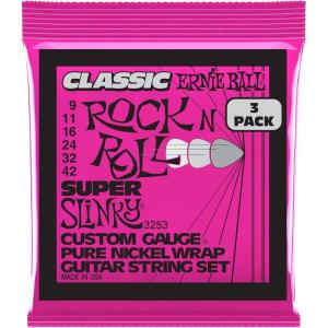 imageErnie Ball Extra Slinky Classic Pure Nickel Electric Guitar Strings 838 Gauge P02255Super 942