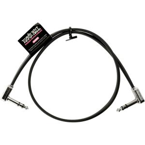 imageErnie Ball Flat Ribbon Stereo Patch Cable 2Pack 12in Black P0640524 inch