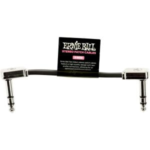 imageErnie Ball Flat Ribbon Stereo Patch Cable 2Pack 12in Black P064053 inch