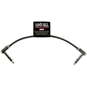 imageErnie Ball Flat Ribbon Stereo Patch Cable 2Pack 12in Black P064056 inch