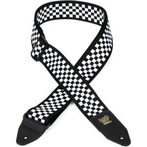 imageErnie Ball Guitar Strap P05362Black and White Checkered