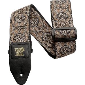 imageErnie Ball Guitar Strap P05362Gold  Black Paisley