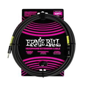 imageErnie Ball Headphone Extension Cable 14 to 35mm 20ft  Black35mm to 35mm
