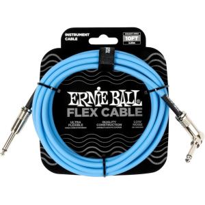 imageErnie Ball Instrument Cable 14quot Mono Green 10ft P06414Blue