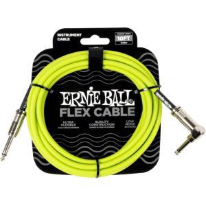 imageErnie Ball Instrument Cable 14quot Mono Green 10ft P06414Green