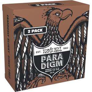 imageErnie Ball Medium Light Paradigm Phosphor Bronze Acoustic Guitar Strings Amazon Exclusive 2 Pack 1254 P03676