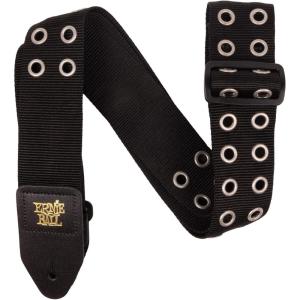 imageErnie Ball Polypro Guitar Strap Burgundy P04047Metal Silver