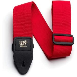 imageErnie Ball Polypro Guitar Strap Burgundy P04047Red