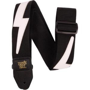 imageErnie Ball Polypro Guitar Strap Burgundy P04047White Lightning