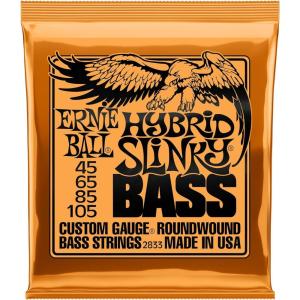 imageErnie Ball Power Slinky Nickel Wound Bass Guitar Strings 55110 Gauge P02831Hybrid 45105