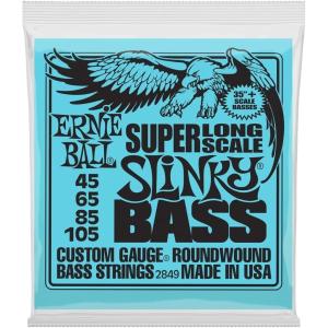 imageErnie Ball Super Long Scale Slinky Nickel Wound Bass Guitar Strings 45105 Gauge P02849Long Scale 45105
