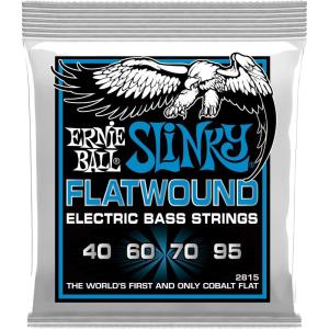 imageErnie Ball Super Slinky Flatwound Bass Guitar Strings 45100 Gauge P02814Extra 4095