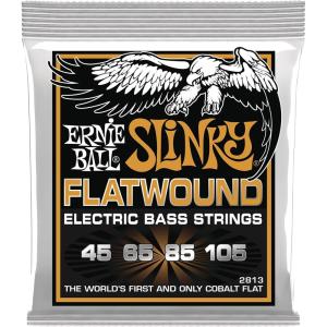 imageErnie Ball Super Slinky Flatwound Bass Guitar Strings 45100 Gauge P02814Hybrid 45105