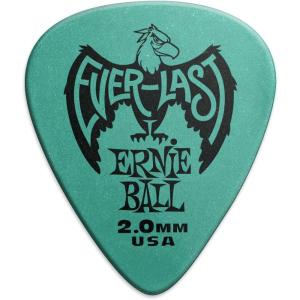 imageErnie Ball Everlast Guitar Picks Pink 60mm 12pack P09179Teal 2 mm