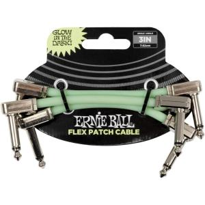 imageErnie Ball Flex Patch Cable 6in  Blue  SingleGlow in Dark