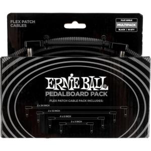 imageErnie Ball Flex Patch Cables Pedalboard MultiPack  Black