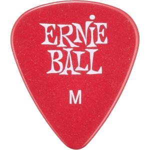 imageErnie Ball Guitar Picks Medium Super Glow 12pack P09225Red