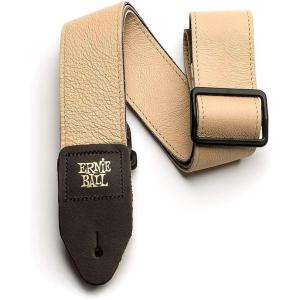 imageErnie Ball TriGlide Italian Leather Guitar Strap Tan P04136Tan