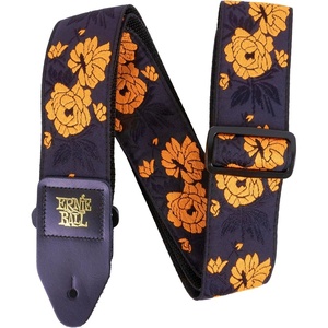 image:imageErnie Ball Classic Jacquard Guitar StrapBass Strap  Vintage Harvest P05637Tangerine Rose